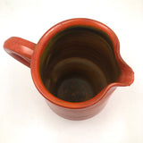 Mid-Century Orange Glazed Signe Northroup Danish Studio Pottery Pitcher