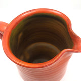 Mid-Century Orange Glazed Signe Northroup Danish Studio Pottery Pitcher