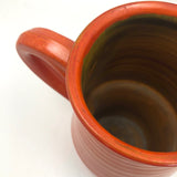 Mid-Century Orange Glazed Signe Northroup Danish Studio Pottery Pitcher