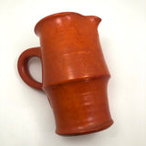 Mid-Century Orange Glazed Signe Northroup Danish Studio Pottery Pitcher