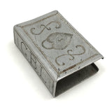 Trench Art Matchbox Cover with Heart-Shaped Lock, Corn, Wheat, Sun, Moon, etc!