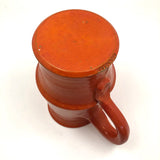 Mid-Century Orange Glazed Signe Northroup Danish Studio Pottery Pitcher