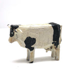 Old Carved German Ezrgebirge Holstein Cow