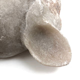 Large Folk Art Carved Marble Fox Head
