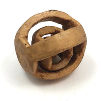 Round Ball in Cage Inside of Cage Carved Whimsy