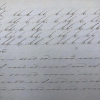 Lot of 4 Mid 19th Century Penmanship Practice Notebooks