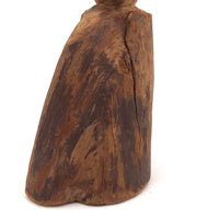 Old Carved Figure with Tall Cap and Wonderful Profile