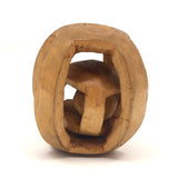 Round Ball in Cage Inside of Cage Carved Whimsy