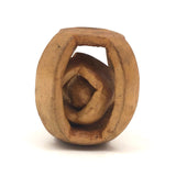 Round Ball in Cage Inside of Cage Carved Whimsy