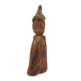 Old Carved Figure with Tall Cap and Wonderful Profile