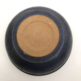 Deep Handthrown Pottery Bowl with Matte Blue-Purple Glaze