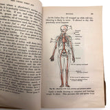 Red Cross First Aid Text-Book with Brown Paper Hand-drawn Cover