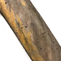 MEN: Large Antique Hand-carved Letters with Traces of Gold Paint