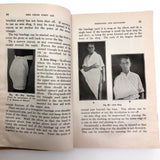 Red Cross First Aid Text-Book with Brown Paper Hand-drawn Cover