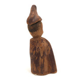 Old Carved Figure with Tall Cap and Wonderful Profile