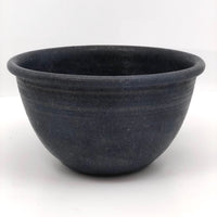 Deep Handthrown Pottery Bowl with Matte Blue-Purple Glaze