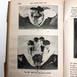 Red Cross First Aid Text-Book with Brown Paper Hand-drawn Cover