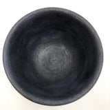 Deep Handthrown Pottery Bowl with Matte Blue-Purple Glaze