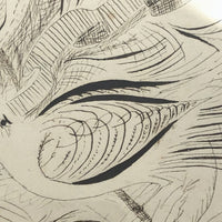 1891 Signed Spencerian Pen and Ink Drawing of Two Birds