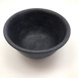 Deep Handthrown Pottery Bowl with Matte Blue-Purple Glaze