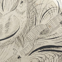 1891 Signed Spencerian Pen and Ink Drawing of Two Birds