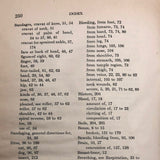 Red Cross First Aid Text-Book with Brown Paper Hand-drawn Cover