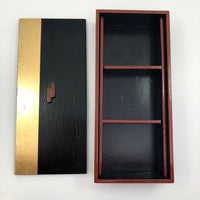 Gold and Black Art Deco Style Wooden Box