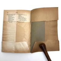 Red Cross First Aid Text-Book with Brown Paper Hand-drawn Cover