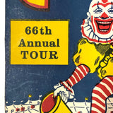 Original Sells and Gray Circus 1969 Screenprint Poster on Board