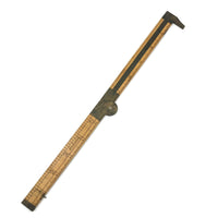 Old Stanley Boxwood and Brass 12 Inch Folding Ruler with Caliper
