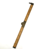 Old Stanley Boxwood and Brass 12 Inch Folding Ruler with Caliper