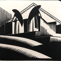 Olin Dows "Washing Women" Taxco, Mexico, 1933 Wood Engraving