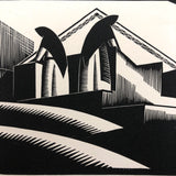 Olin Dows "Washing Women" Taxco, Mexico, 1933 Wood Engraving