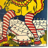 Original Sells and Gray Circus 1969 Screenprint Poster on Board