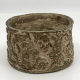 Antique Small Terracotta Planter with Adam, Eve and Cherubs, Presumed Italian