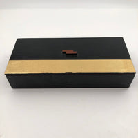 Gold and Black Art Deco Style Wooden Box