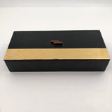 Gold and Black Art Deco Style Wooden Box