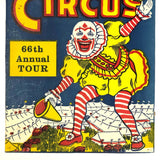 Original Sells and Gray Circus 1969 Screenprint Poster on Board