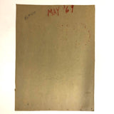 Original Sells and Gray Circus 1969 Screenprint Poster on Board