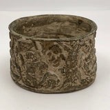 Antique Small Terracotta Planter with Adam, Eve and Cherubs, Presumed Italian