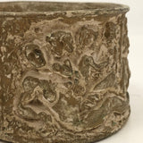 Antique Small Terracotta Planter with Adam, Eve and Cherubs, Presumed Italian