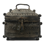 Indian Lost Wax Cast Bronze Old Dhorka Box - One of Two