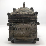Indian Lost Wax Cast Bronze Old Dhorka Box - One of Two
