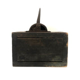 Gorgeous c. 1873 Patented Mechanical Grain Counter in Old Blue Paint