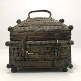 Indian Lost Wax Cast Bronze Old Dhorka Box - One of Two