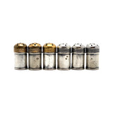 Mini Silver Salt and Peppers - Set of Six