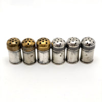 Mini Silver Salt and Peppers - Set of Six