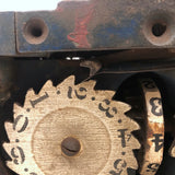 Gorgeous c. 1873 Patented Mechanical Grain Counter in Old Blue Paint
