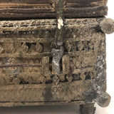 Indian Lost Wax Cast Bronze Old Dhorka Box - One of Two