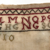 Nicely Naive 1827 Schoolgirl Sampler Signed H.G